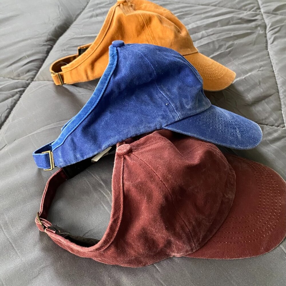 Adjustable sized Ponytail caps